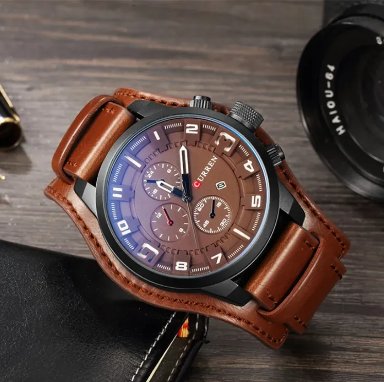 Reloj Lujo CURREN 8225 Correa Cuero Genuino