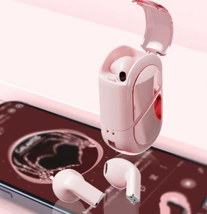 Auriculares TWS Bluetooth 5.3 con Diseño Innovador con forma de corazón