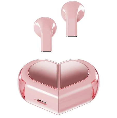 Auriculares TWS Bluetooth 5.3 con Diseño Innovador con forma de corazón