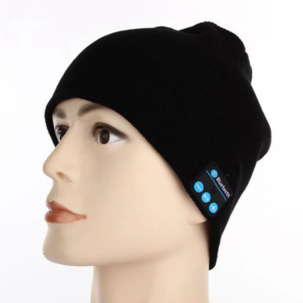 Gorro Deportivo de Invierno con Auriculares Inalámbricos Bluetooth y Micrófono para Xiaomi, Huawei y iPhone