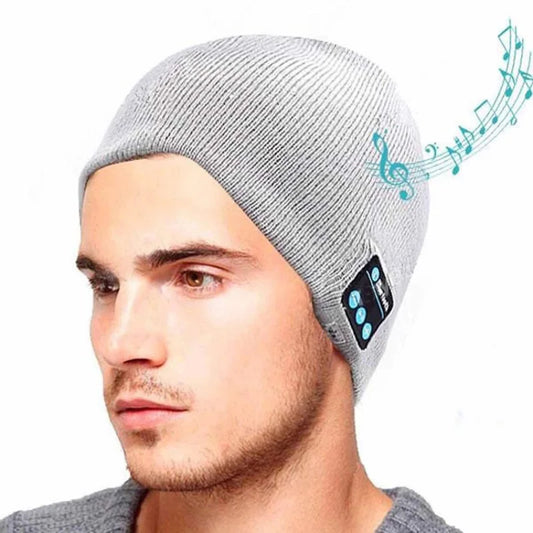 Gorro Deportivo de Invierno con Auriculares Inalámbricos Bluetooth y Micrófono para Xiaomi, Huawei y iPhone