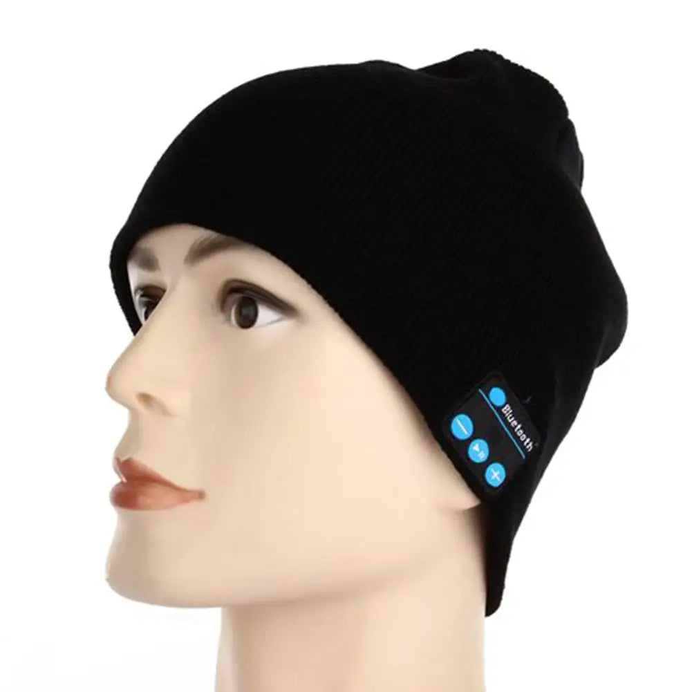 Gorro Deportivo de Invierno con Auriculares Inalámbricos Bluetooth y Micrófono para Xiaomi, Huawei y iPhone